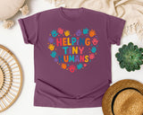 Helping Tiny Humans Handprint Heart graphic tee in Berry