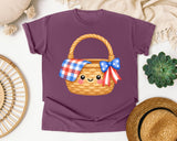 Patriotic Picnic Basket graphic tee in Berry