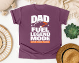 Dad Fuel Legend Mode White graphic tee in Berry