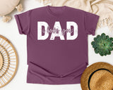 Dad I Love You White graphic tee in Berry
