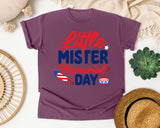 Little Mister Memorial Day graphic tee in Berry