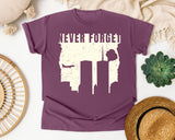 Never Forget White 3 graphic tee in Berry