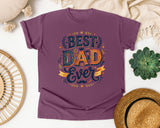 Best Dad Ever Grey 6 graphic tee in Berry