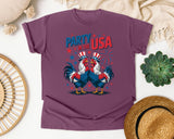 Party In The USA Grey 2 graphic tee in Berry