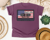 Dad's Mix graphic tee in Berry