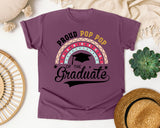 Proud Pop Pop Of The Graduate graphic tee in Berry