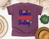 Yankee Doodle Darling graphic tee in Berry