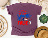 Sparkler Tribe graphic tee in Berry