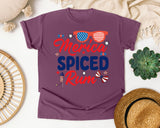Merica Spiced Rum graphic tee in Berry