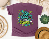 Too Cool For School Graffiti graphic tee in Berry