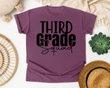 Third Grade Squad Bold graphic tee in Berry