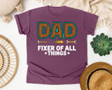 Dad Fixer Of All Things Brown graphic tee in Berry