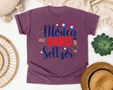 Merica Hard Seltzer graphic tee in Berry