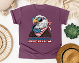 Merica Grey 2 graphic tee in Berry