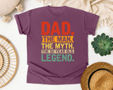 Dad The Man The Myth The Legend Red 2 graphic tee in Berry