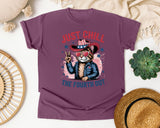 Just Chill The Fourth Out graphic tee in Berry