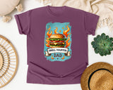 Grill Master Dad Grey graphic tee in Berry