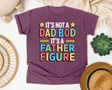 It's Not A Dad Bod It's A Father Figure graphic tee in Berry