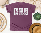 Blessed Dad White 2 graphic tee in Berry