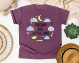 Dream Big Little One graphic tee in Berry