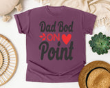 Dad Bod On Point White 4 graphic tee in Berry