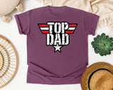 Top Dad graphic tee in Berry