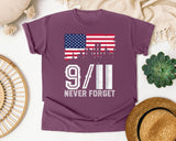 Never Forget White 7 graphic tee in Berry