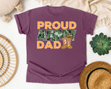 Proud Army Dad graphic tee in Berry