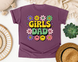 Girls Dad graphic tee in Berry