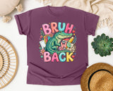 Bruh We Back Alligator graphic tee in Berry