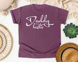 Daddy Is My Bestie Classic graphic tee in Berry