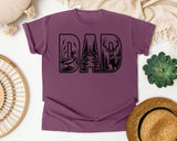 Dad Outdoors Scene graphic tee in Berry