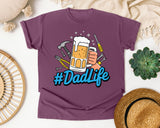 Dad Life Grey graphic tee in Berry