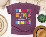 Teacher Of Tiny Humans Pencil graphic tee in Berry