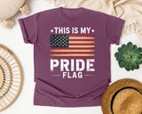 This Is My Pride Flag graphic tee in Berry