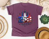 250 Years 1776 2026 graphic tee in Berry