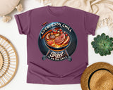 Everybody Chill Dad Is On The Grill Black graphic tee in Berry