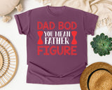 Dad Bod You Mean Father Figure Pink 2 graphic tee in Berry