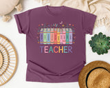 Teacher Grey 3 graphic tee in Berry