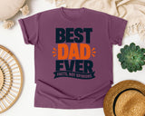 Best Dad Ever Facts Not Opinions Blue graphic tee in Berry