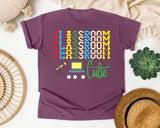 Classroom Cutie Stacked graphic tee in Berry