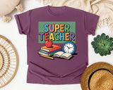 Super Teacher graphic tee in Berry