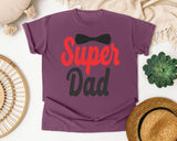 Super Dad Red graphic tee in Berry