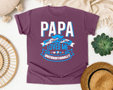 Papa The Only Man Who Loves Me Unconditionally White graphic tee in Berry