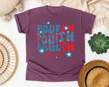 Fourth Of July graphic tee in Berry