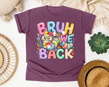 Bruh We Back Owl graphic tee in Berry
