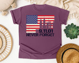 Never Forget Red 2 graphic tee in Berry
