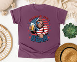 It's A Bad Day To Be A Bear graphic tee in Berry