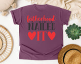 Fatherhood Nailed It White 3 graphic tee in Berry