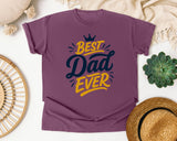 Best Dad Ever Gold graphic tee in Berry